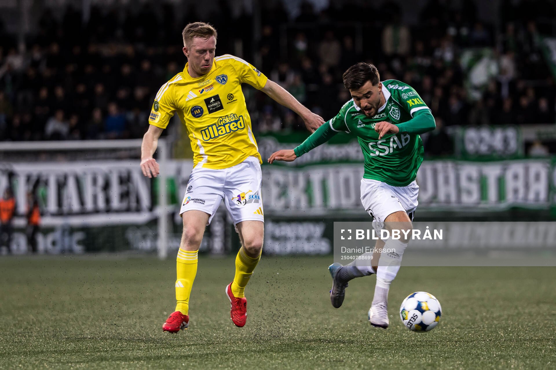 Falkenbergs Lucas Sibelius och Brages Haris Brkic