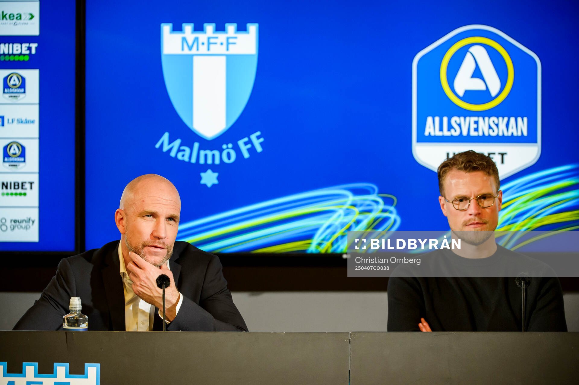 Malmö FFs tränare Henrik Rydström och Elfsborgs tränare