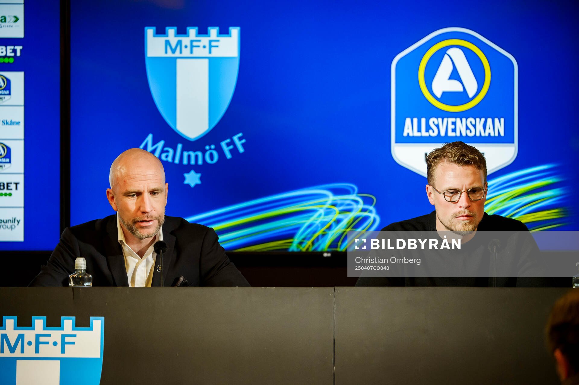 Malmö FFs tränare Henrik Rydström och Elfsborgs tränare