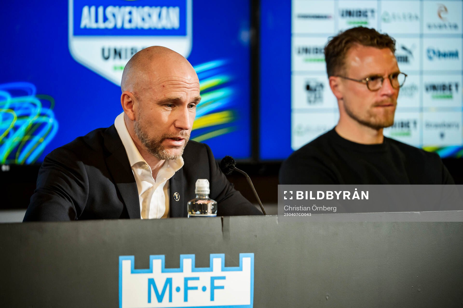 Malmö FFs tränare Henrik Rydström och Elfsborgs tränare