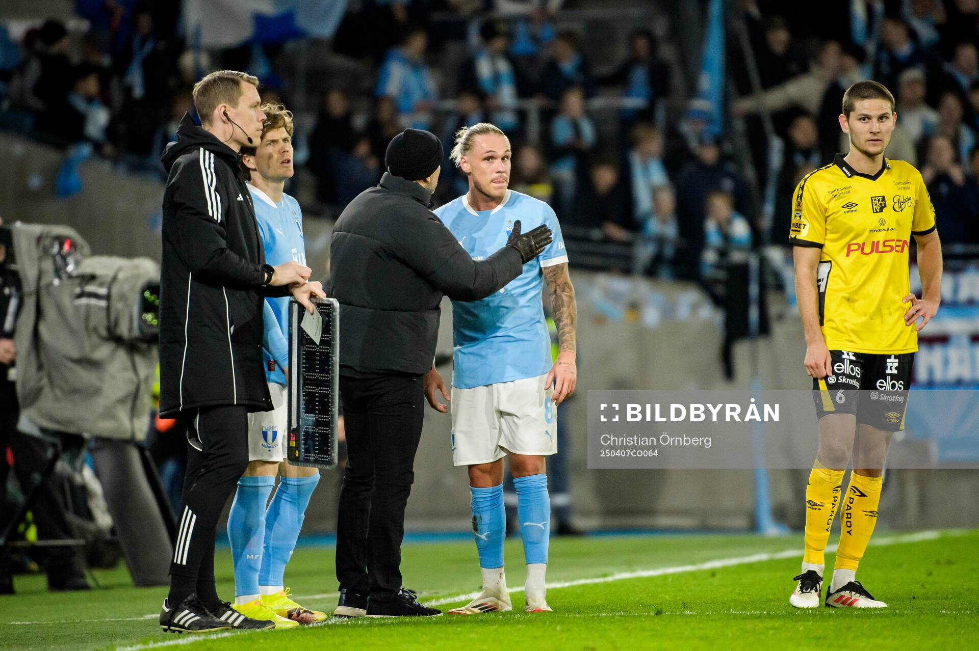 Malmö FFs tränare Henrik Rydström och Malmö FFs Arnor