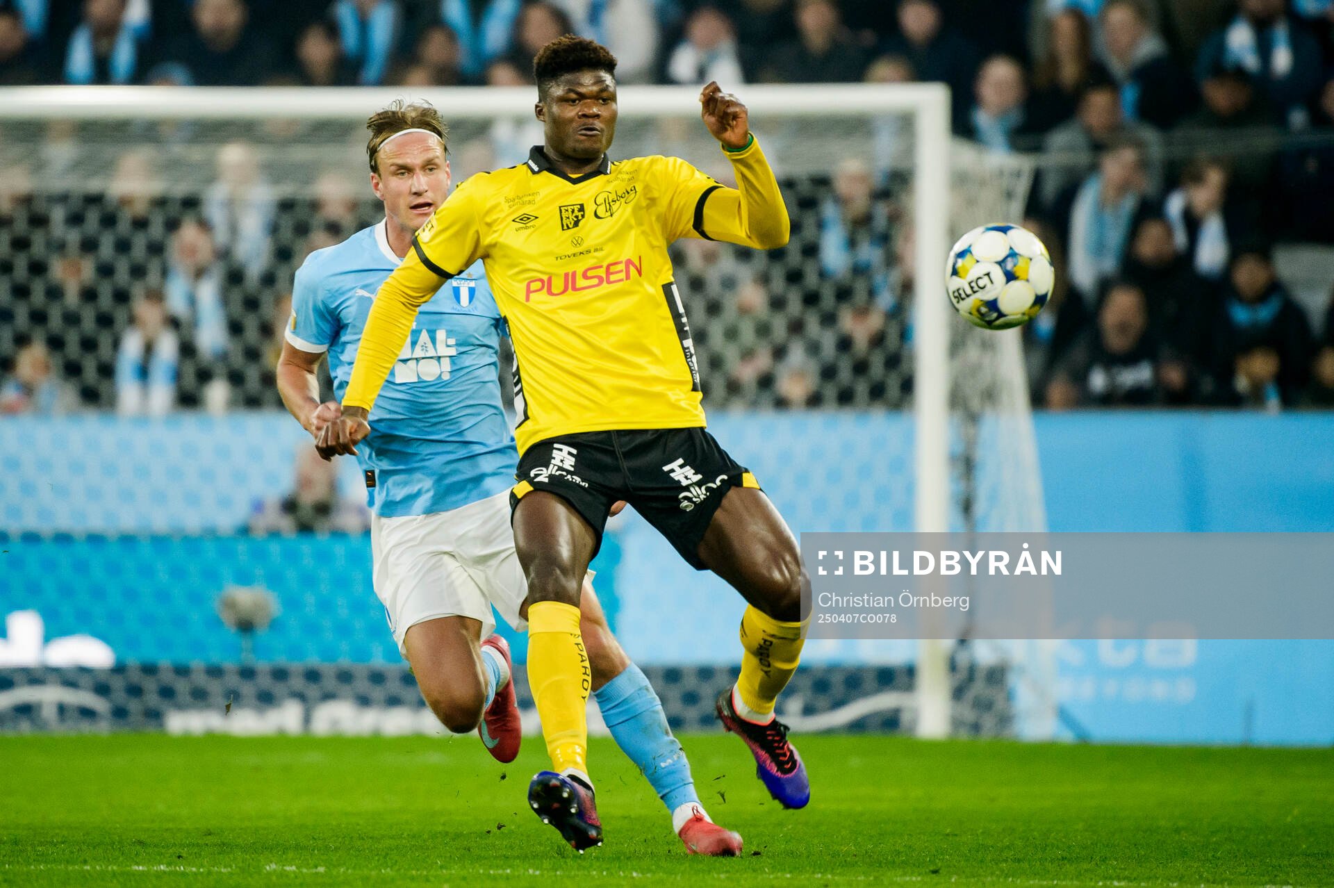 Elfsborgs Terry Yegbe mot Malmö FFs Erik Botheim