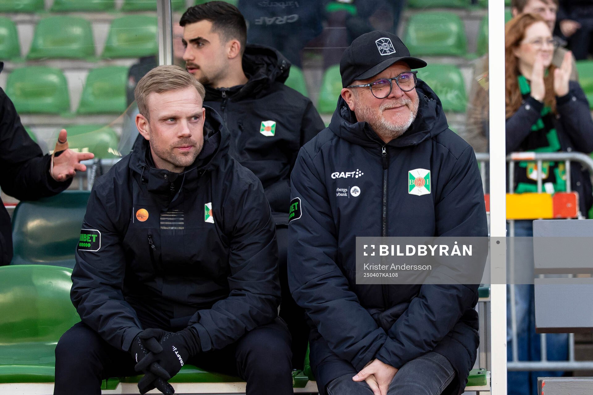 Varbergs assisterande tränare Victor Salwén och tränare