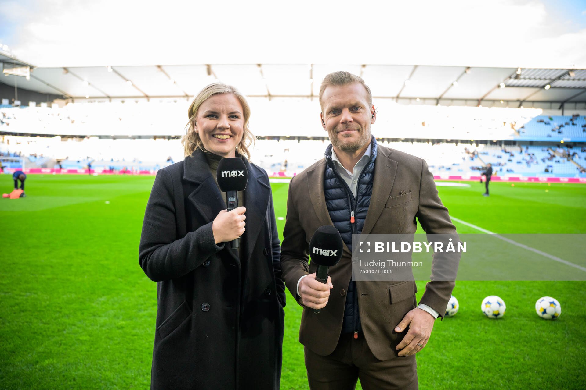 Max kommentatorer Petra Svensson och Johan Arneng