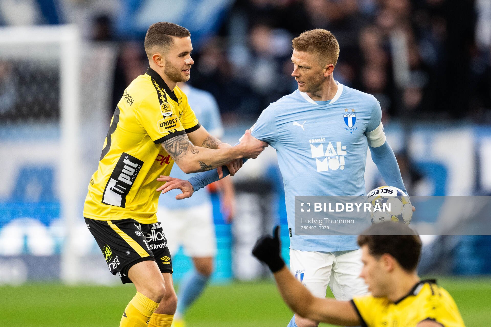 Elfsborgs Julius Magnusson och Malmö FFs Anders Bleg