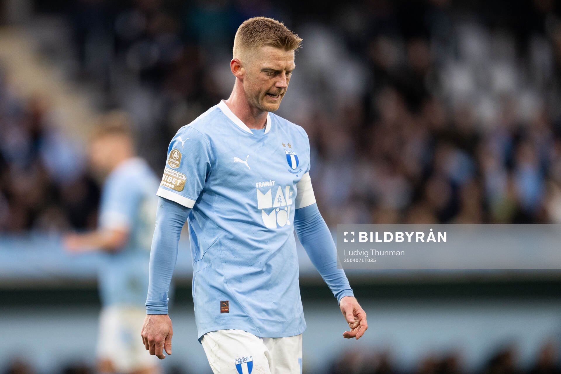 Malmö FFs Anders Bleg Christiansen deppar