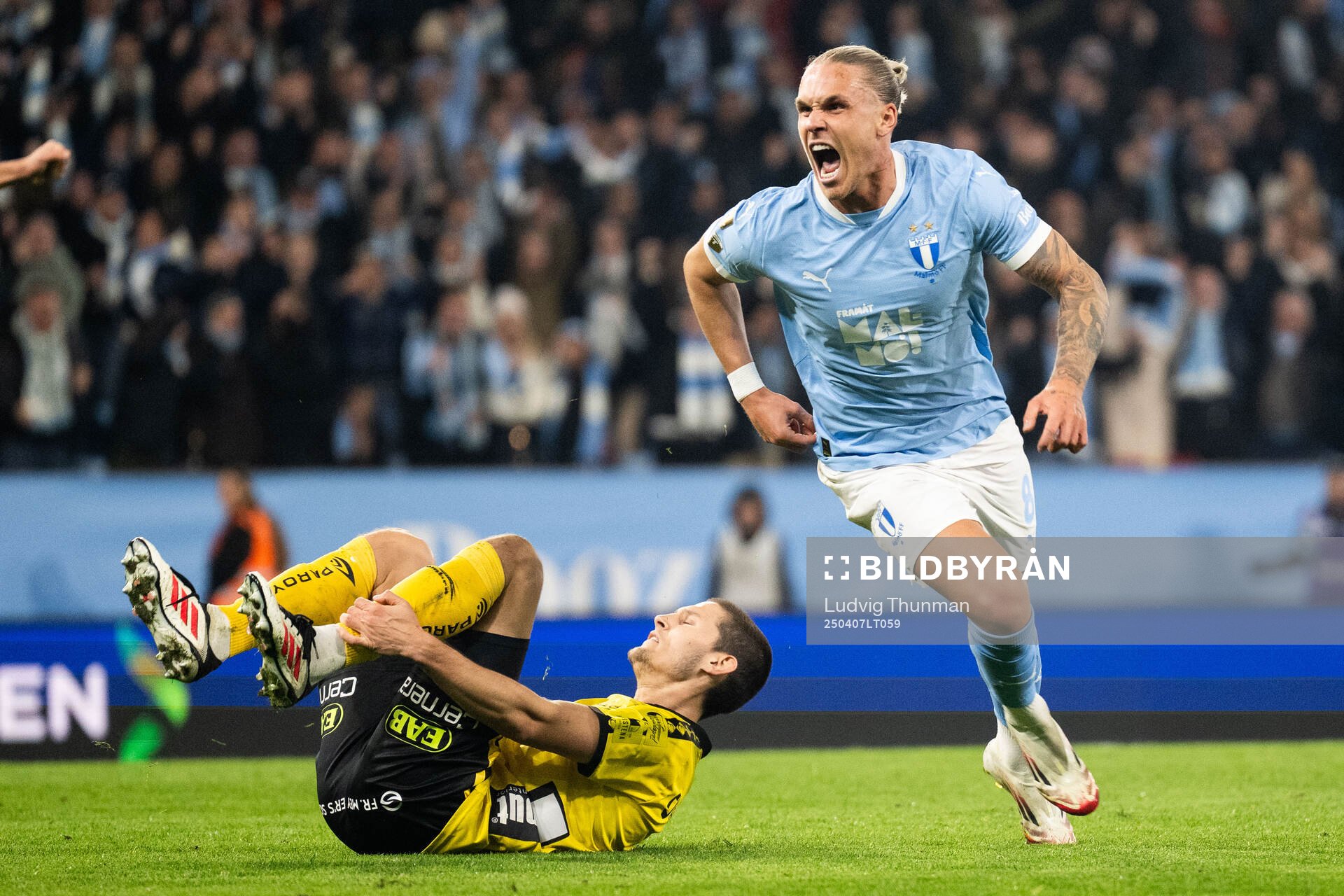 Malmö FFs Arnor Sigurdsson jublar