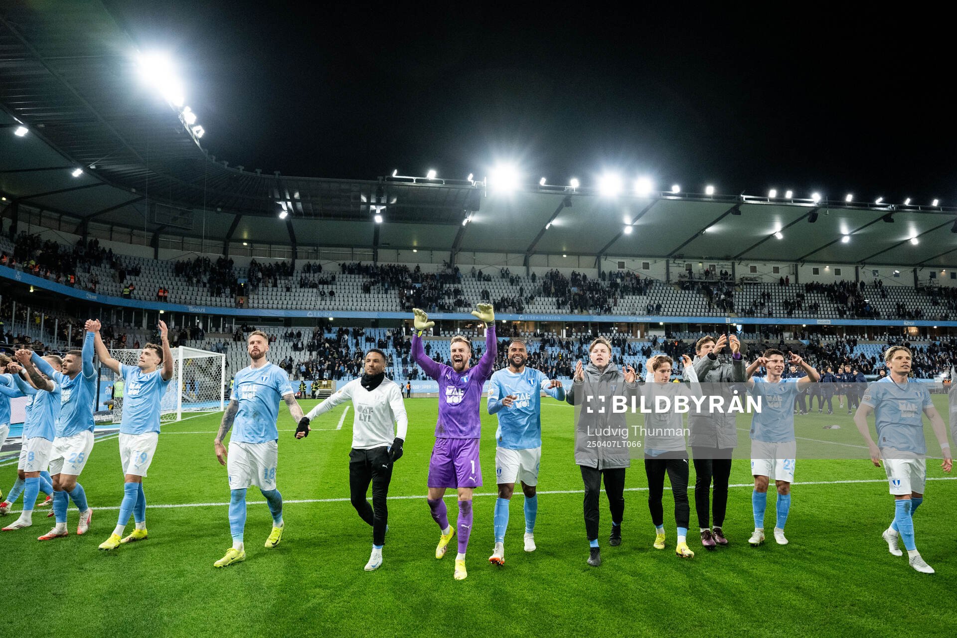 Malmö FFs spelare jublar