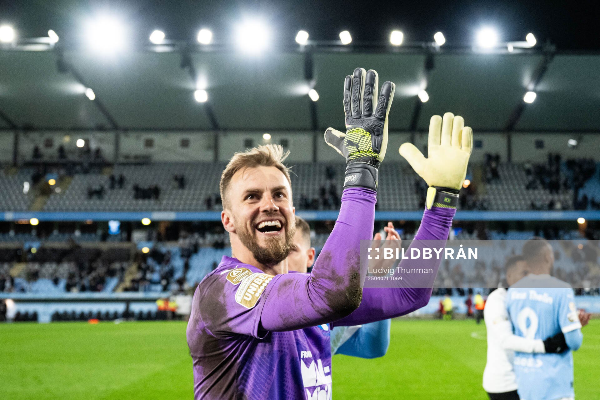Malmö FFs målvakt Ricardo Schuck Friedrich jublar