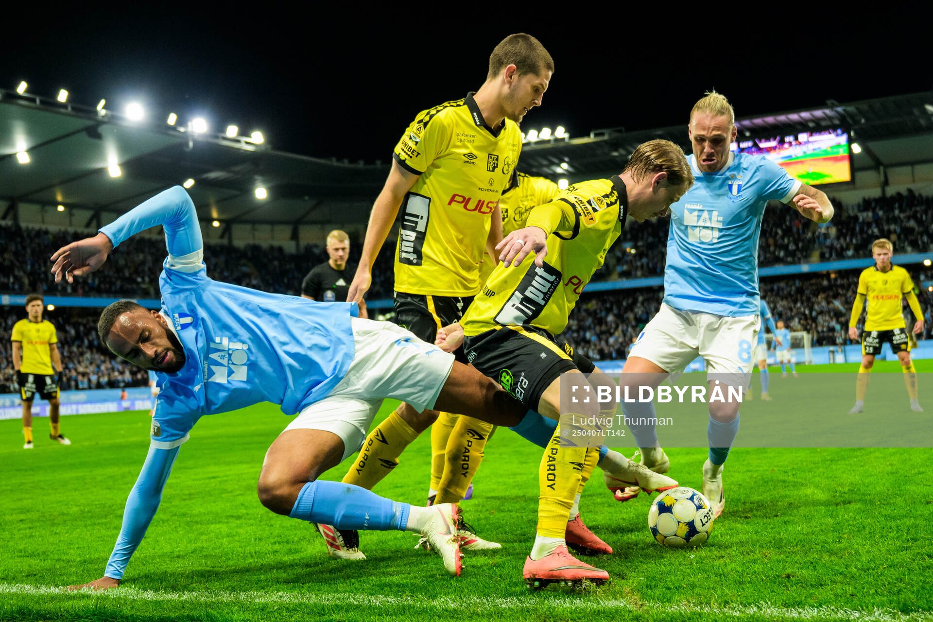 Malmö FFs Isaac Kiese Thelino och Arnor Sigurosson