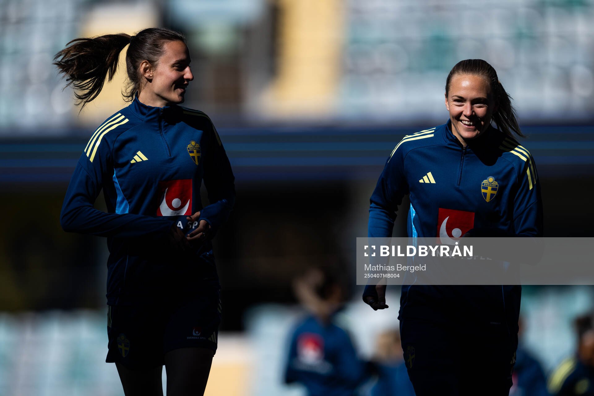 Nathalie Björn and Magdalena Eriksson of the Swedish