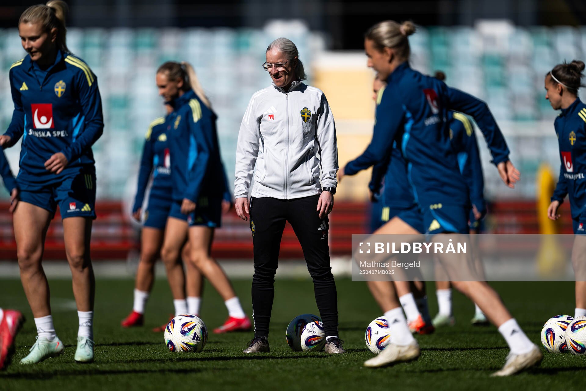 Assistant coach Victoria Sandell of the Swedish women's