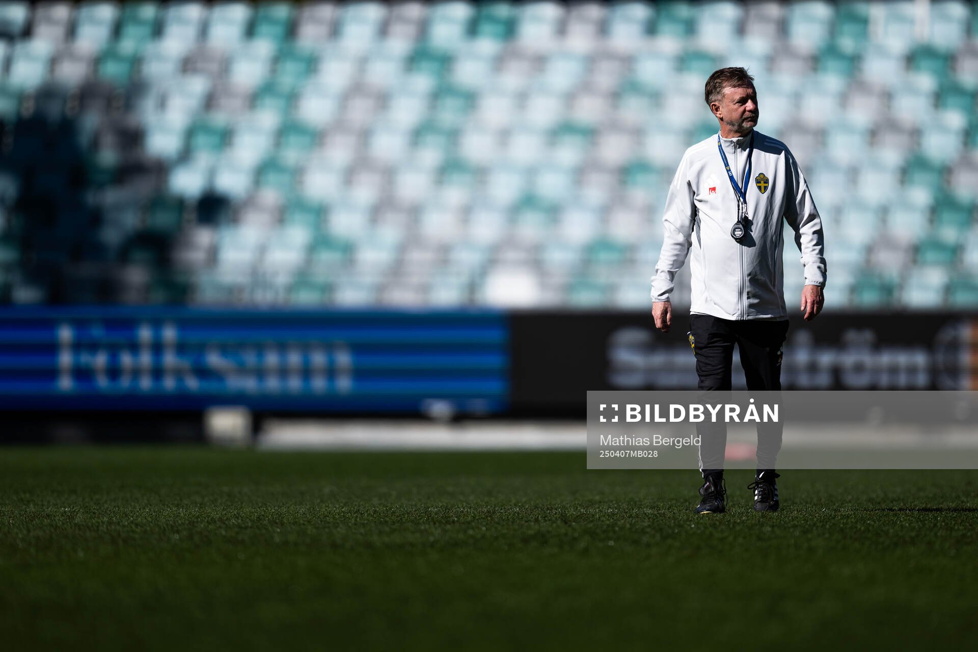 Head coach Peter Gerhardsson of the Swedish women's
