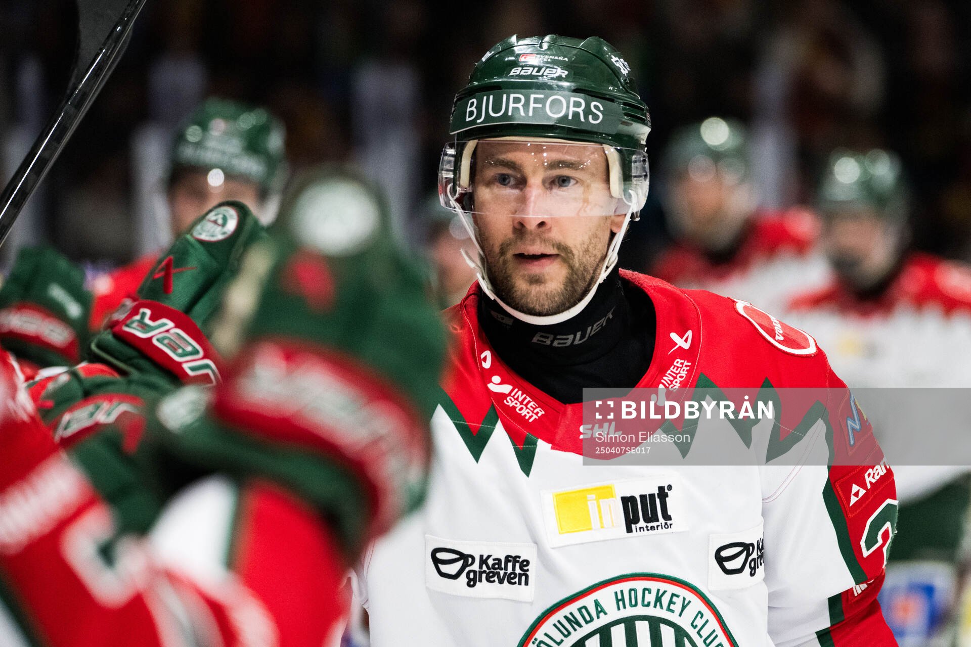 Frölundas Mikael Ruohomaa jublar