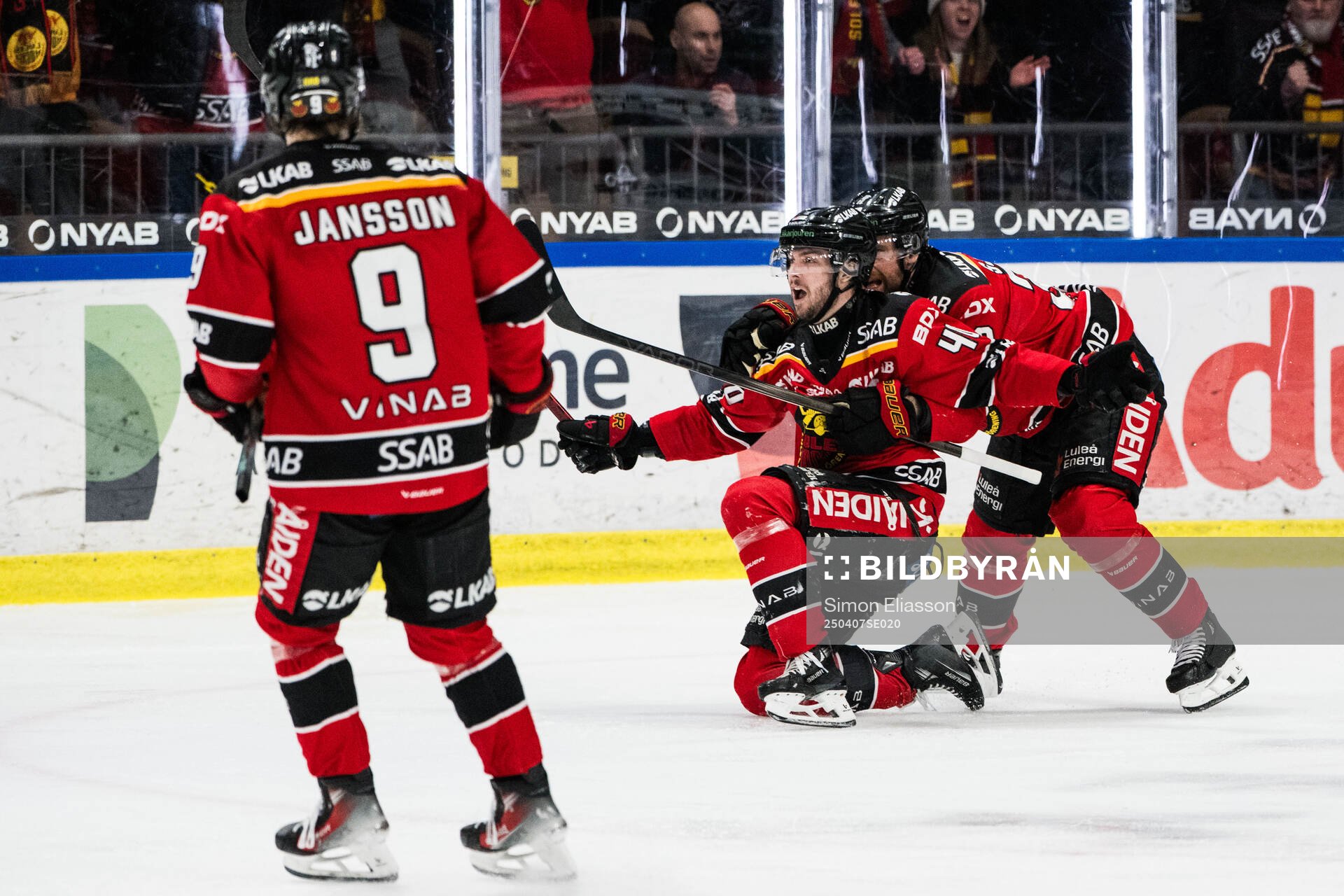Luleås David Lilja jublar