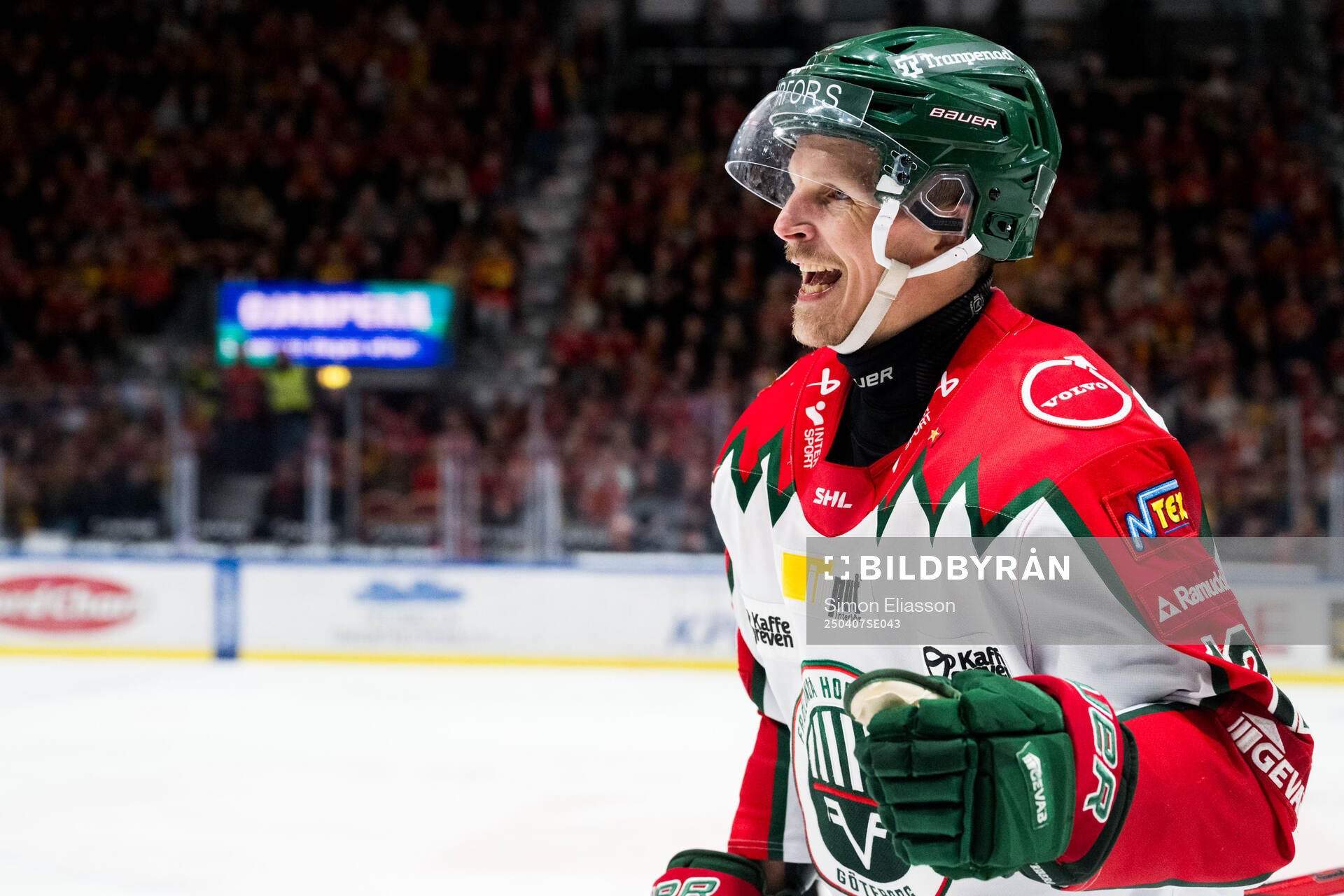 Frölundas Max Friberg jublar