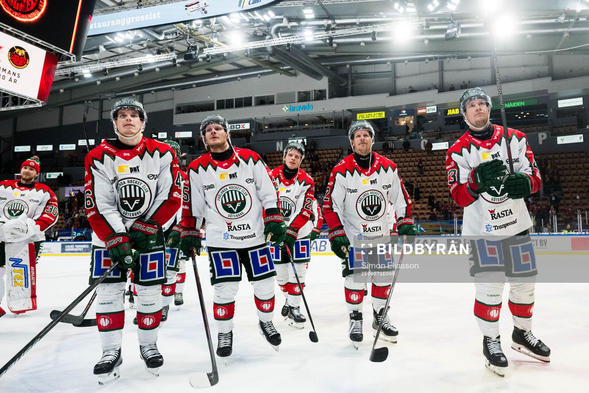 Frölundas Dominik Egli, Arttu Ruotsalainen, Max Friberg