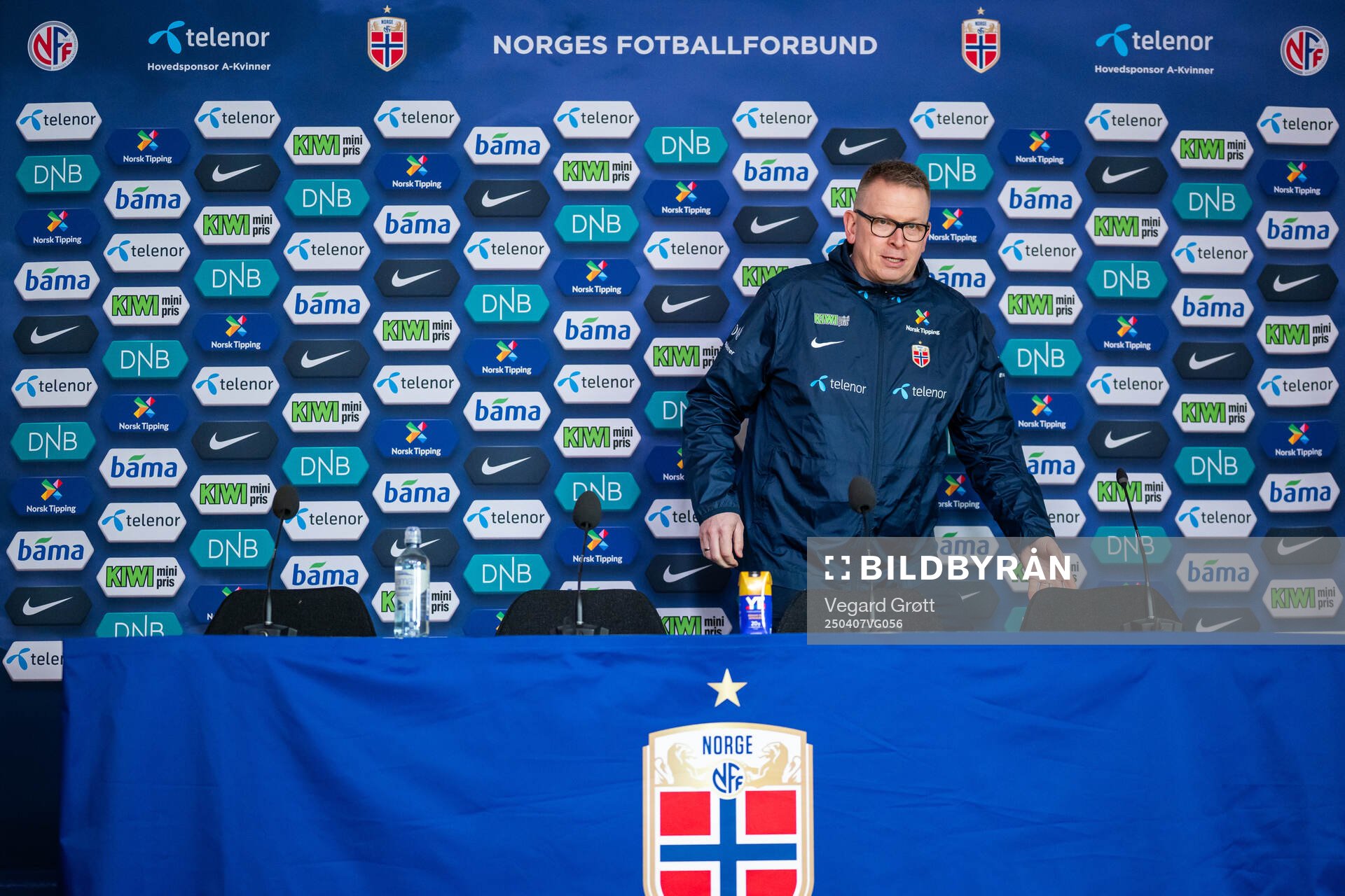 Media officer Henning Sverdrup of the Norwegian women's