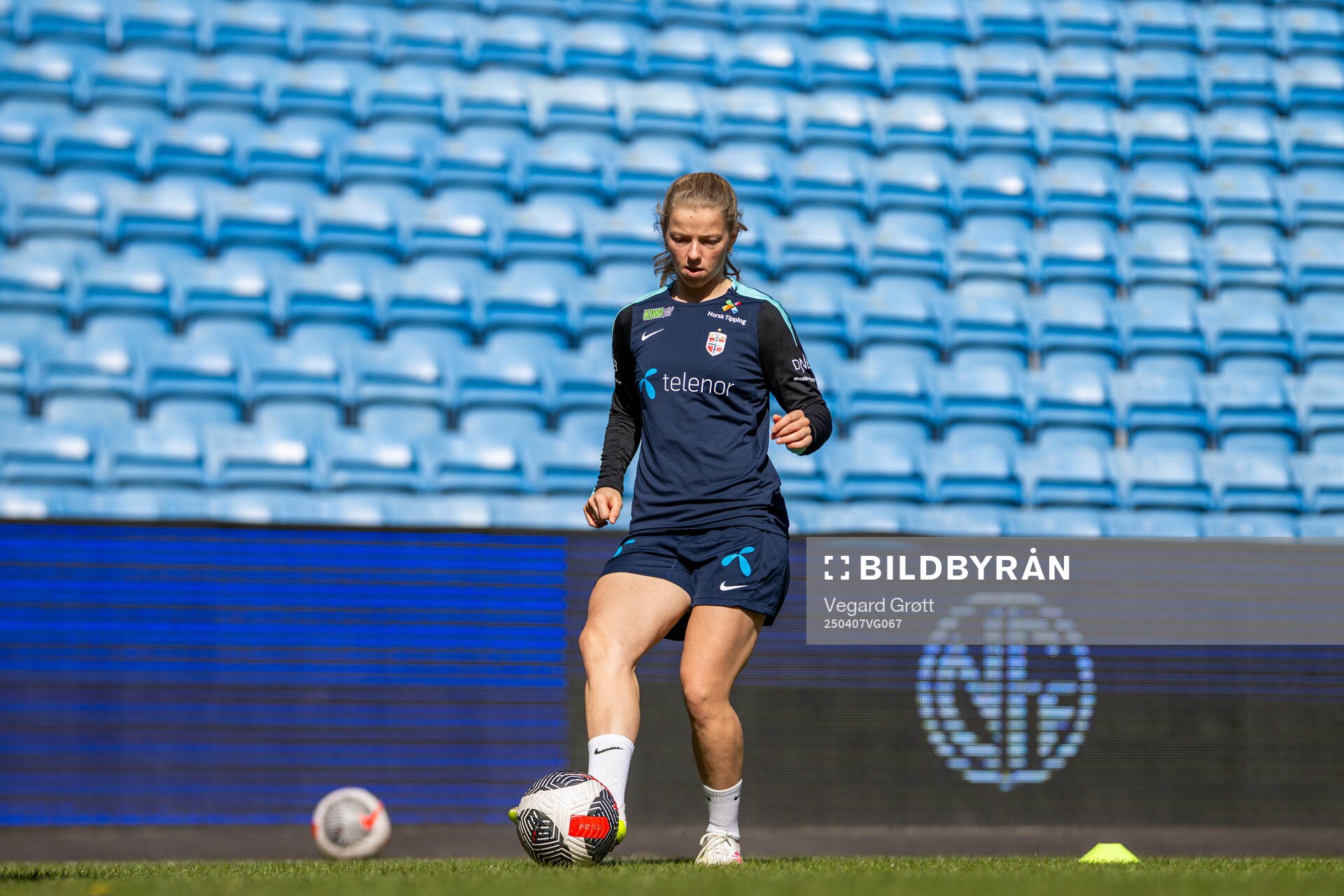Justine Kielland of the Norwegian women's national football