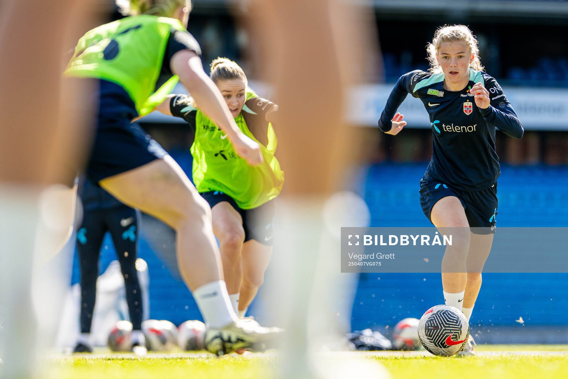 Justine Kielland of the Norwegian women's national football