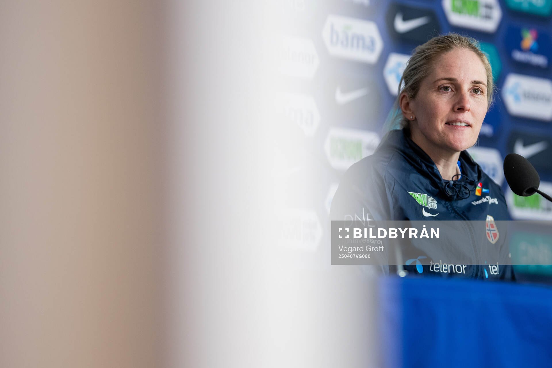 Head coach Gemma Grainger of the Norwegian women's national