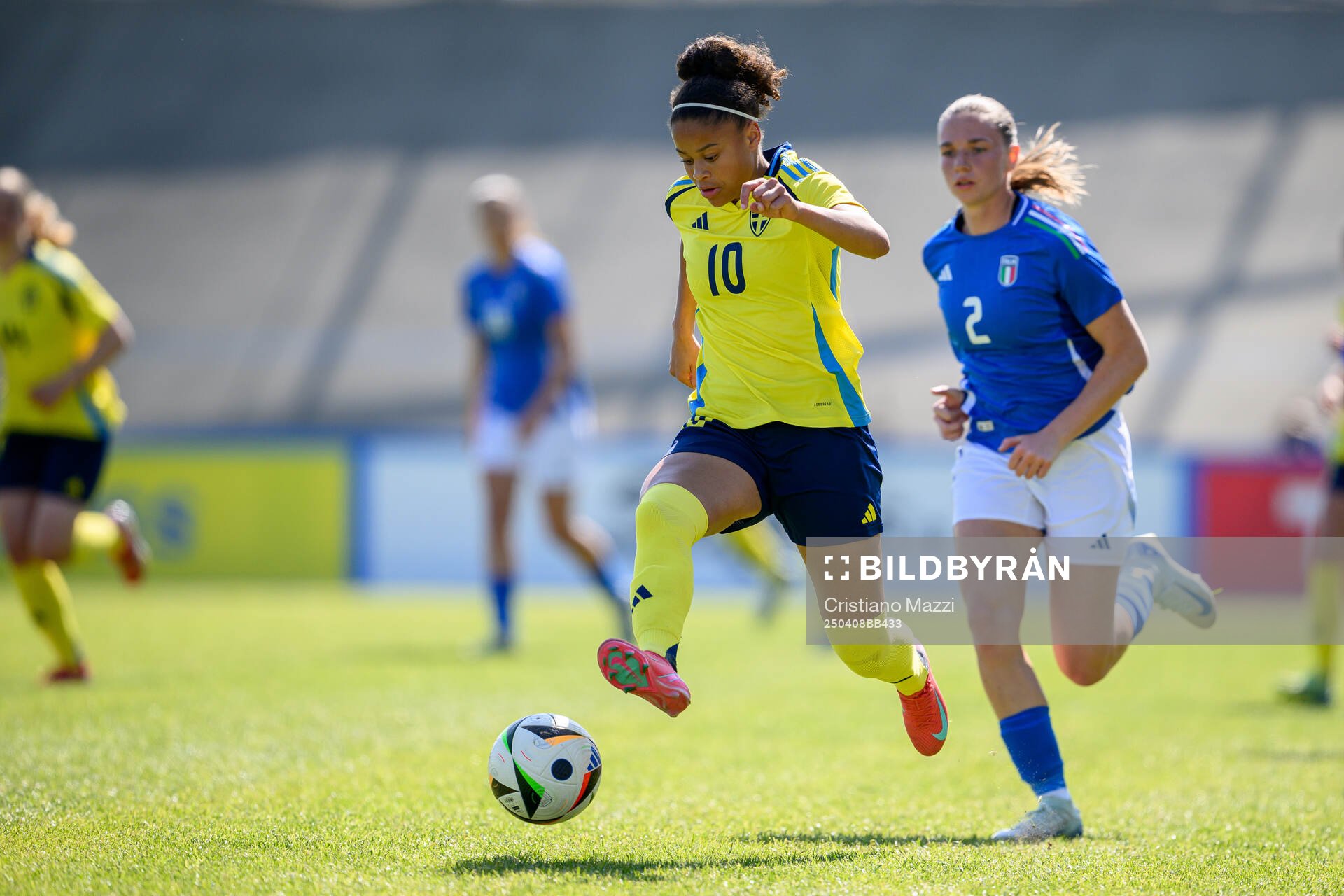 Felicia Schröder of Swedenduring the UEFA Women's Under-19