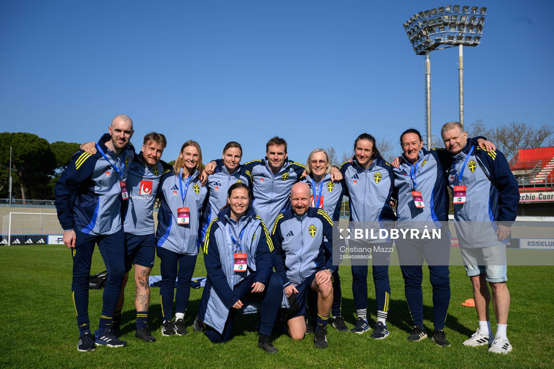 Staff of Sweden celebrate