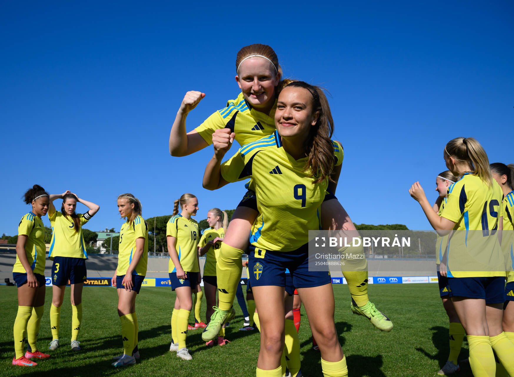 Bianca Hultbäck Nattlands of Sweden celebrates