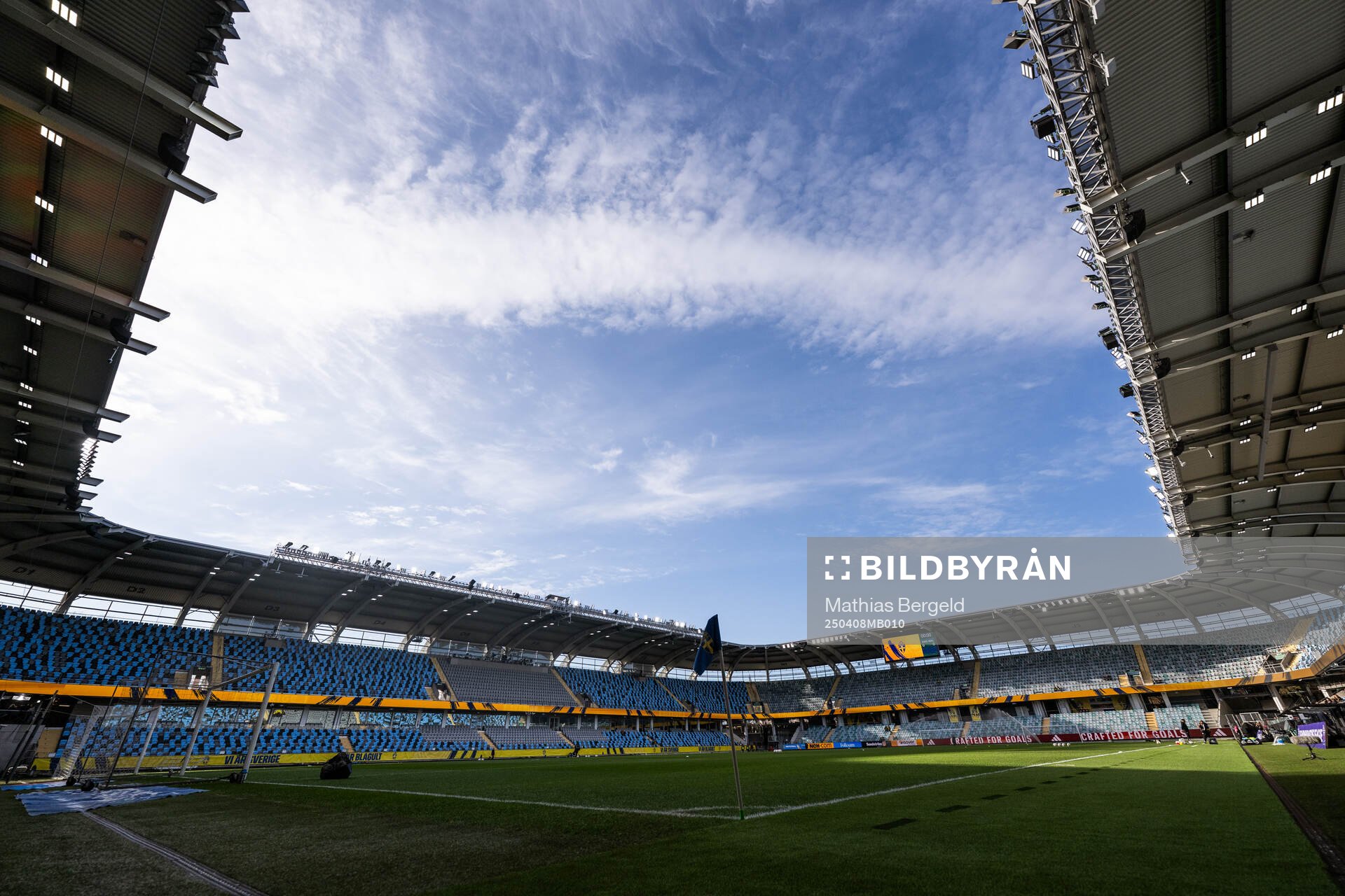 Interior view of Gamla Ullevi stadium ahead fo the UEFA