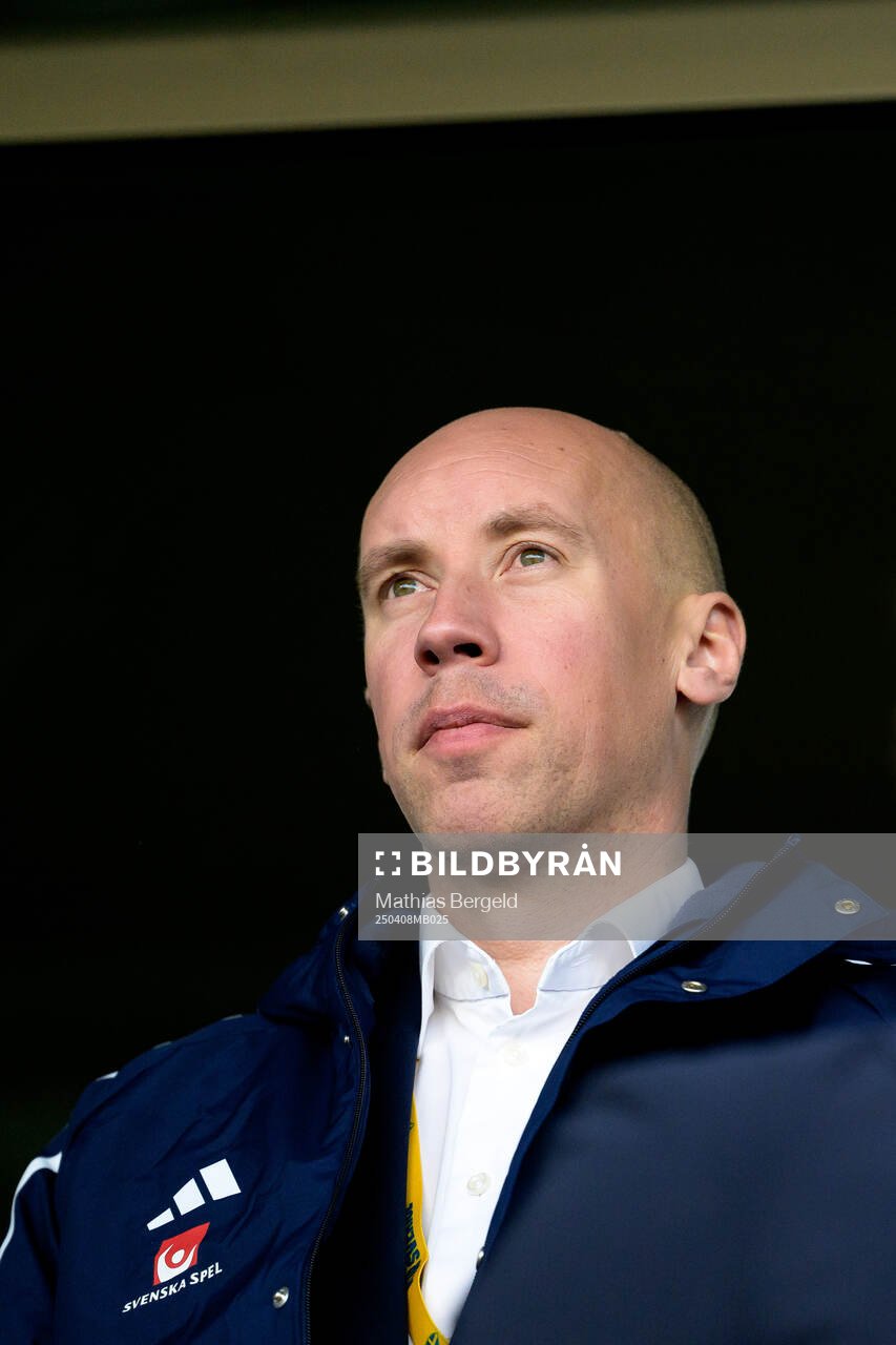 Simon Åström, president of the Swedish Football Association ahead of the UEFA Women's Nations League football match between Sweden and Wales on April 8, 2025 in Gothenburg.