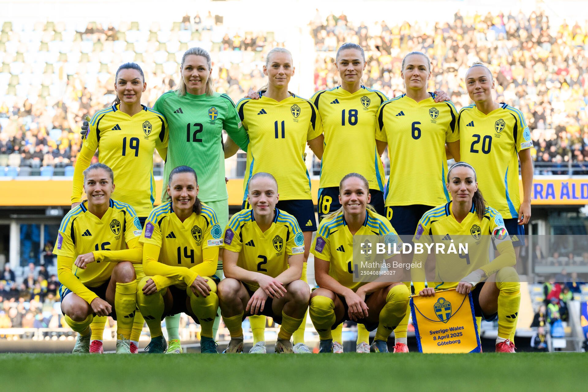 The starting eleven of Sweden