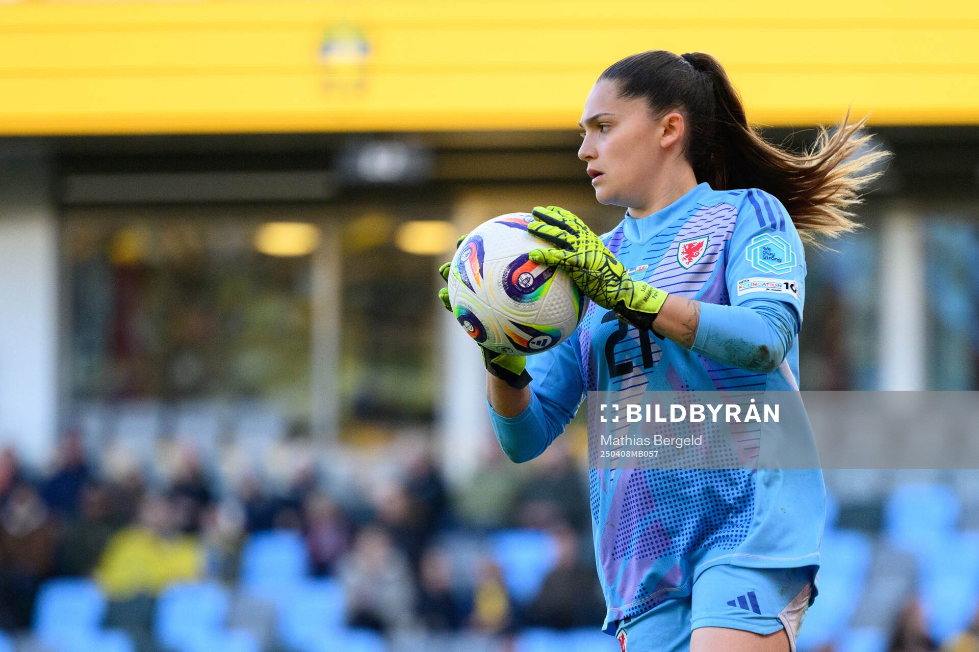 goalkeeper Safia Middleton-Patel of Wales