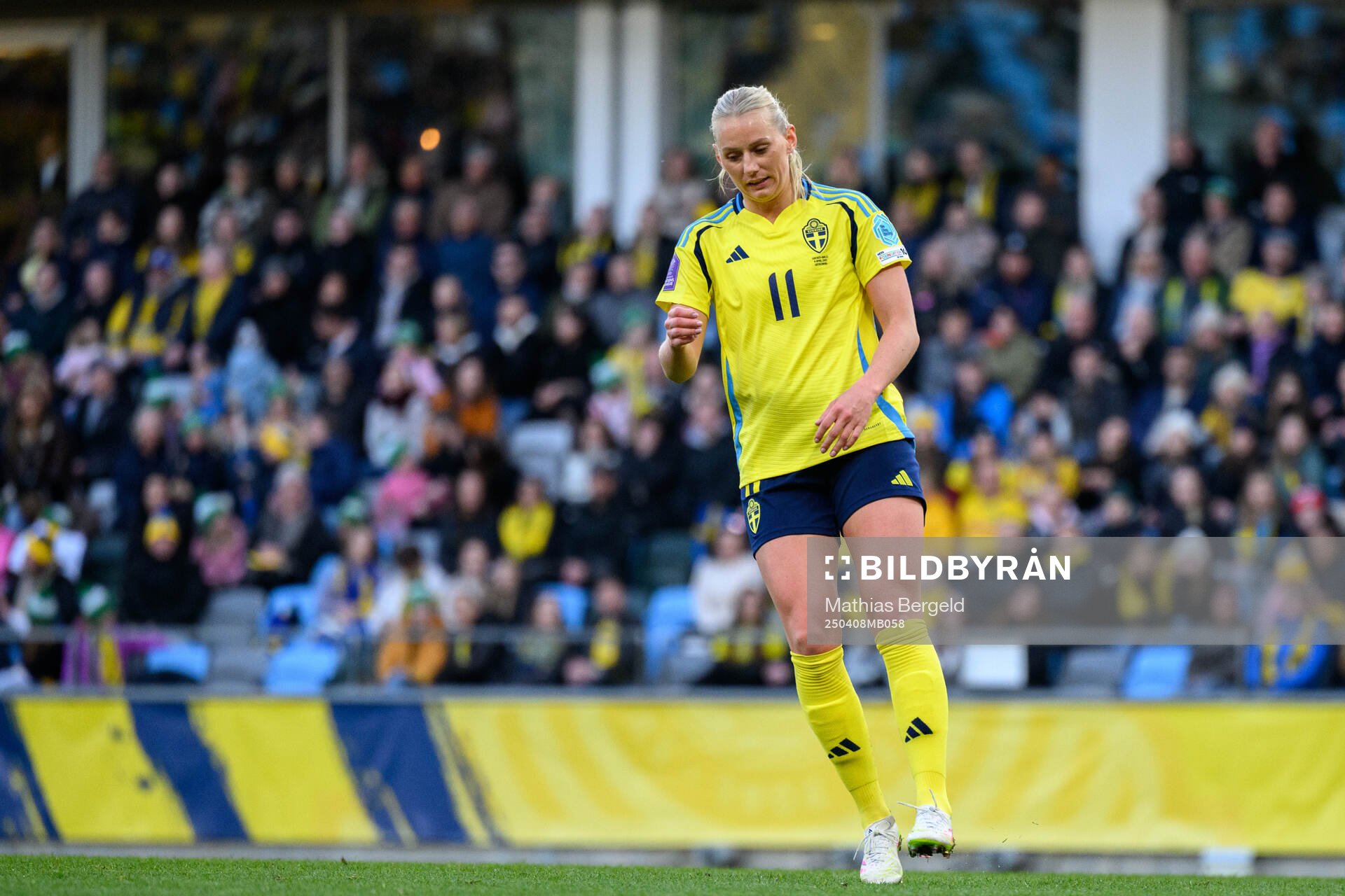 Stina Blackstenius of Sweden looks dejected