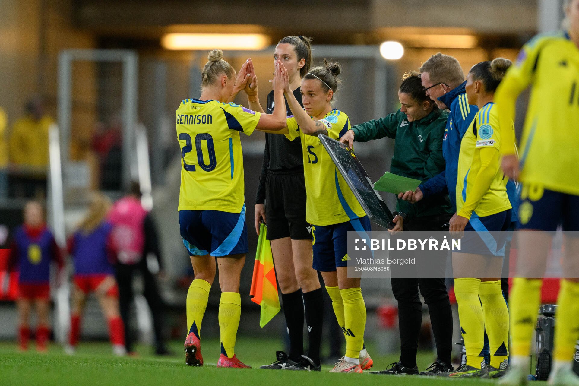 Hanna Bennison and Julia Zigiotti Olme of Sweden