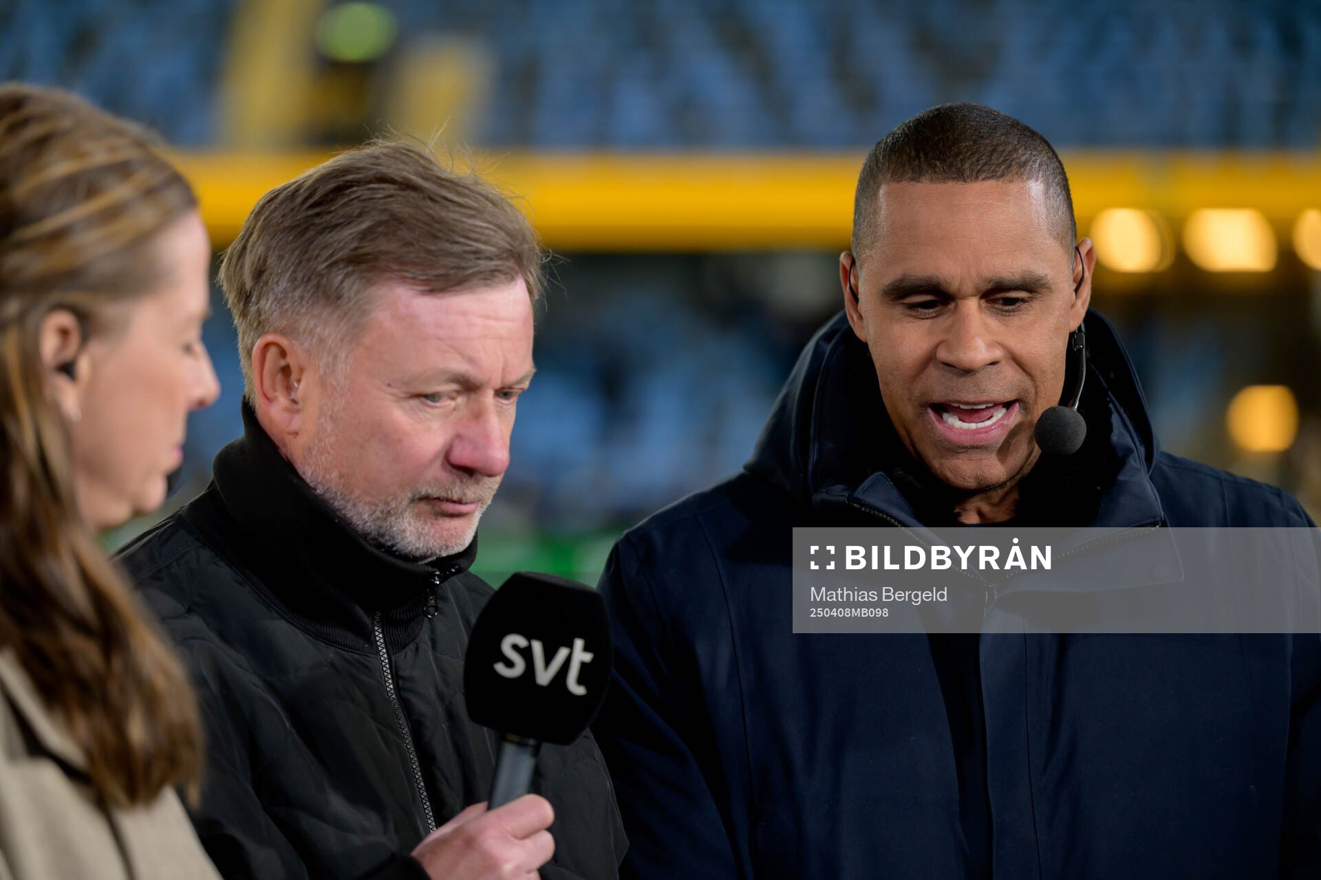 Head coach Peter Gerhardsson of Sweden and Daniel Nannskog