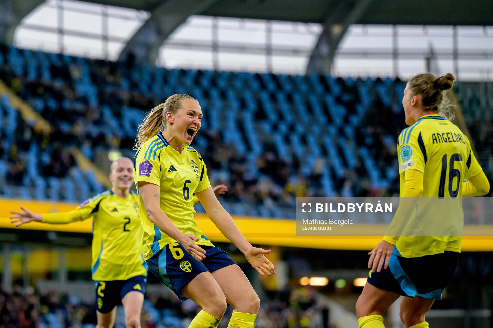 Magdalena Eriksson of Sweden celebrates with Filippa