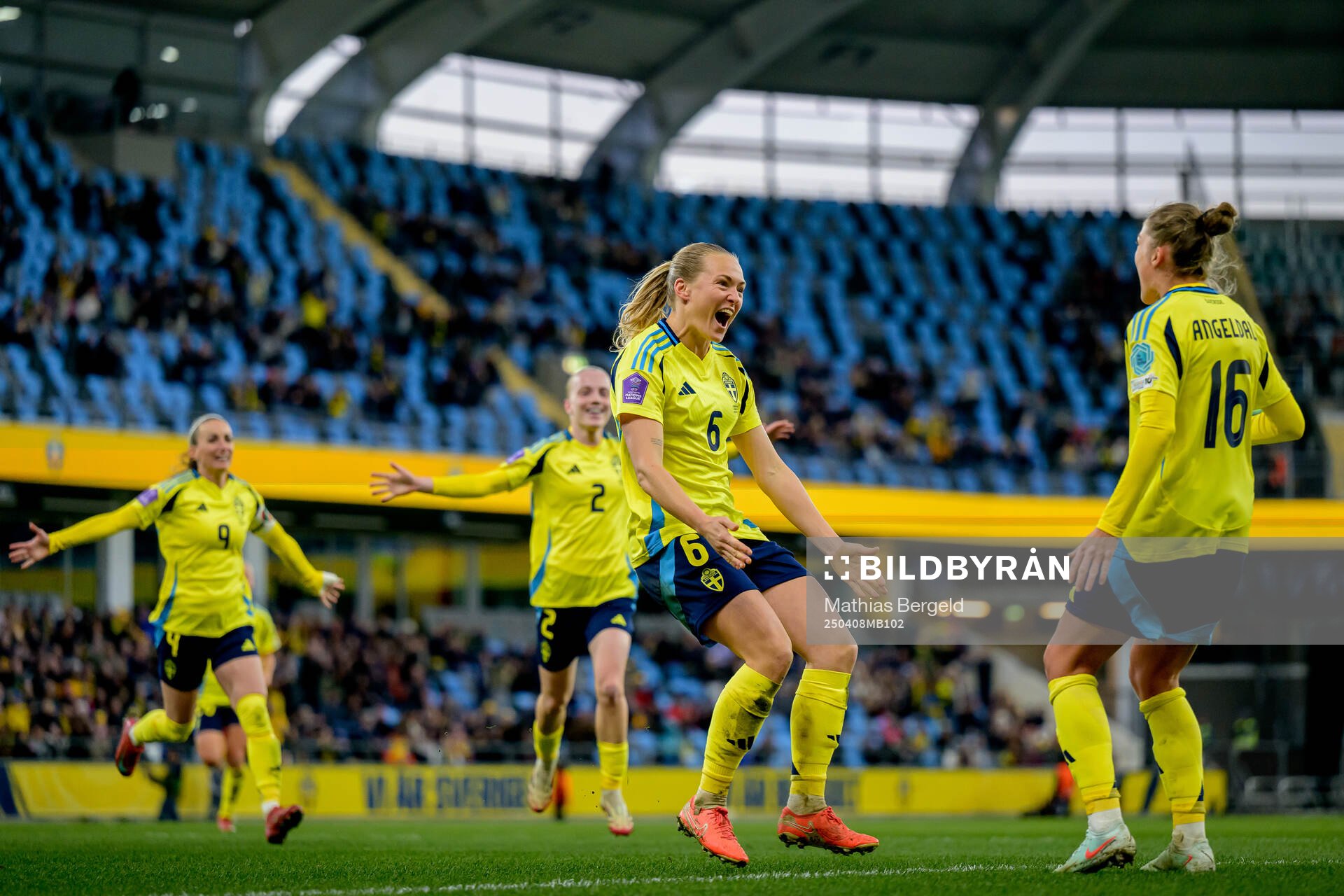 Magdalena Eriksson of Sweden celebrates with Filippa