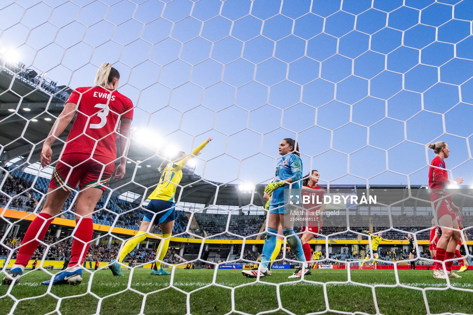 Nathalie Björn of Sweden celebrates