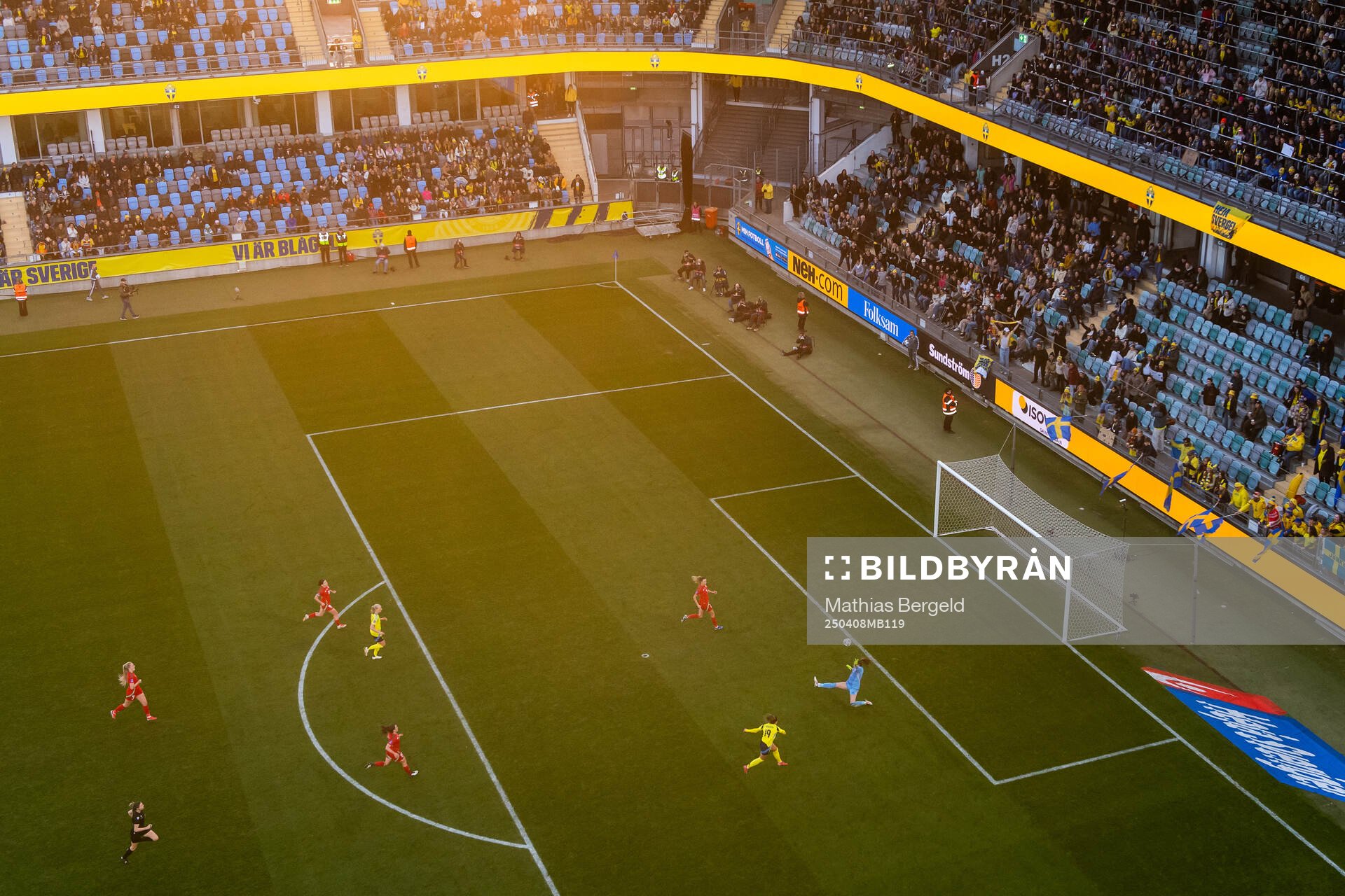 Johanna Rytting Kaneryd of Sweden shoots against goalkeeper