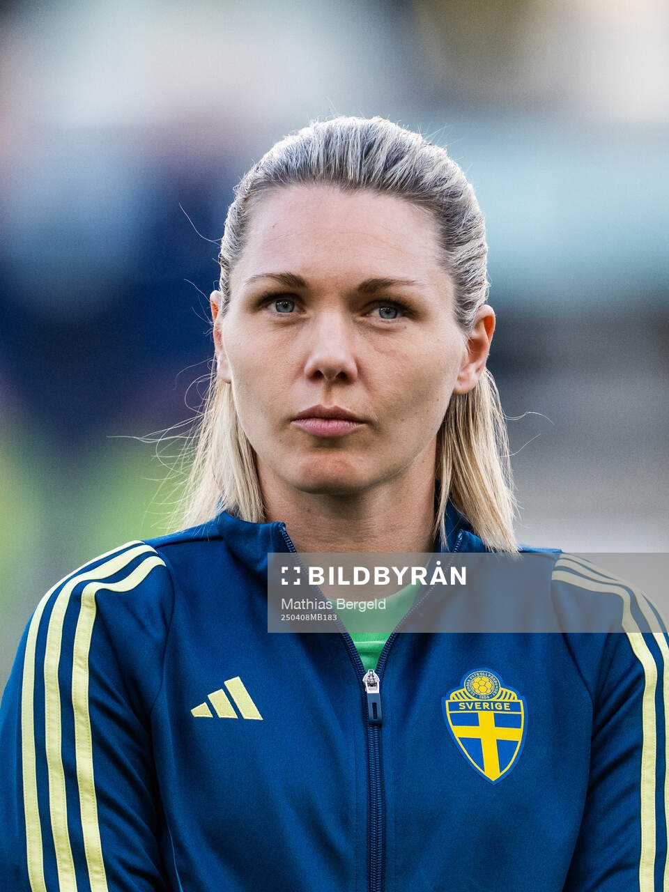 Goalkeeper Jennifer Falk of Sweden