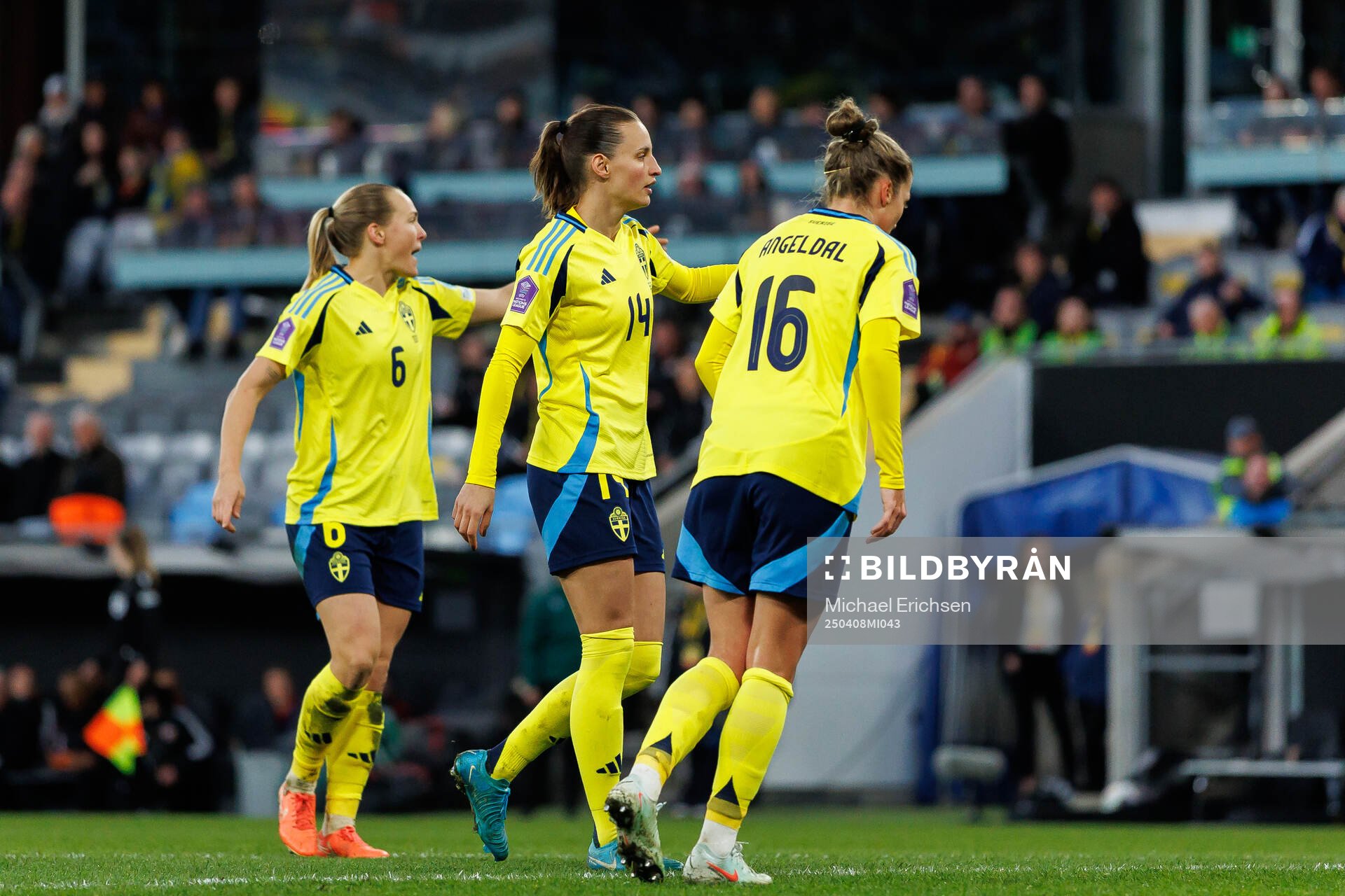 Magdalena Eriksson , Nathalie Björn and Filippa Angeldahl