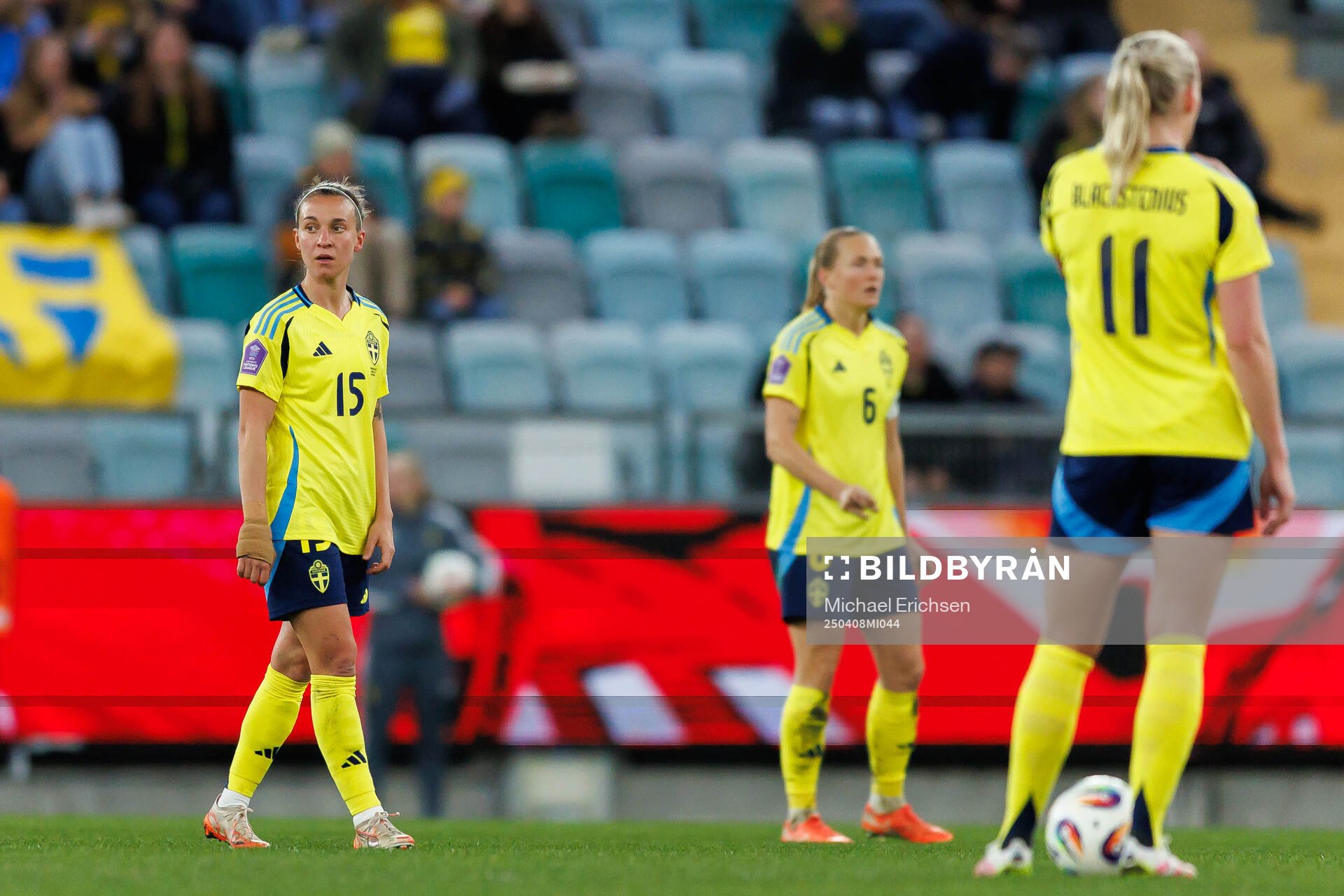 Julia Zigiotti Olme, Magdalena Eriksson and Stina