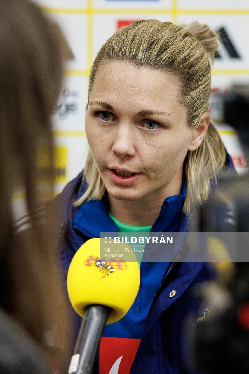 Goalkeeper Jennifer Falk of Sweden