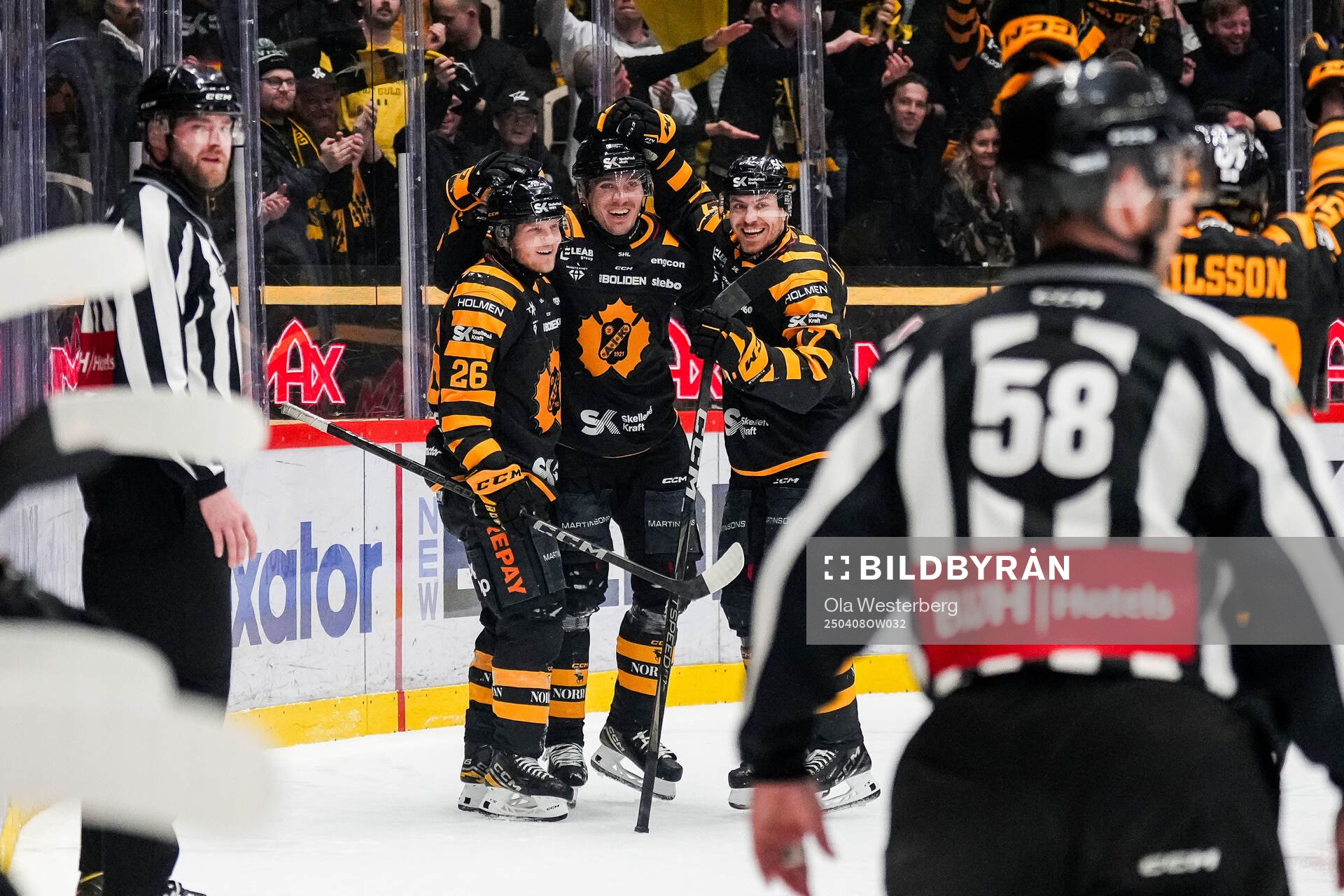 Skellefteås Anton Heikkinen, Max Lindholm och Pär