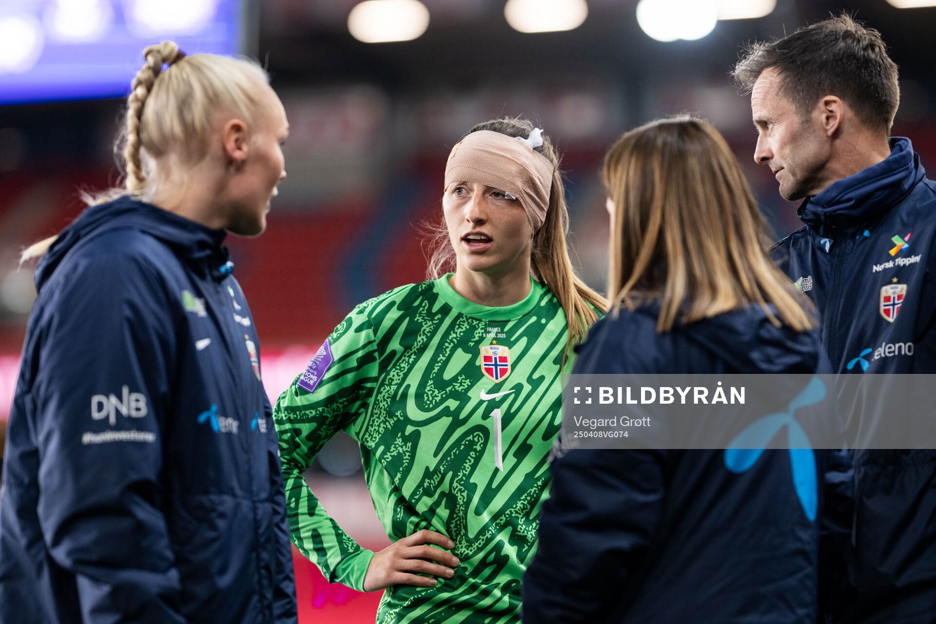Goalkeeper Cecilie Fiskerstrand of Norway