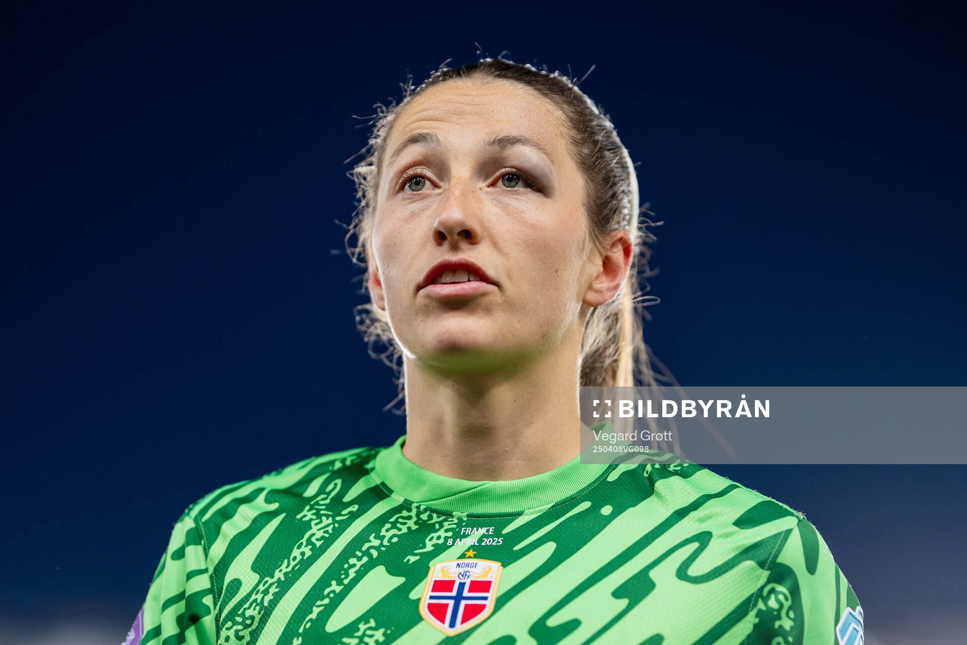 Goalkeeper Cecilie Fiskerstrand of Norway after the UEFA Women’s Nations League football match between Norway and France on April 8, 2025 in Oslo.
