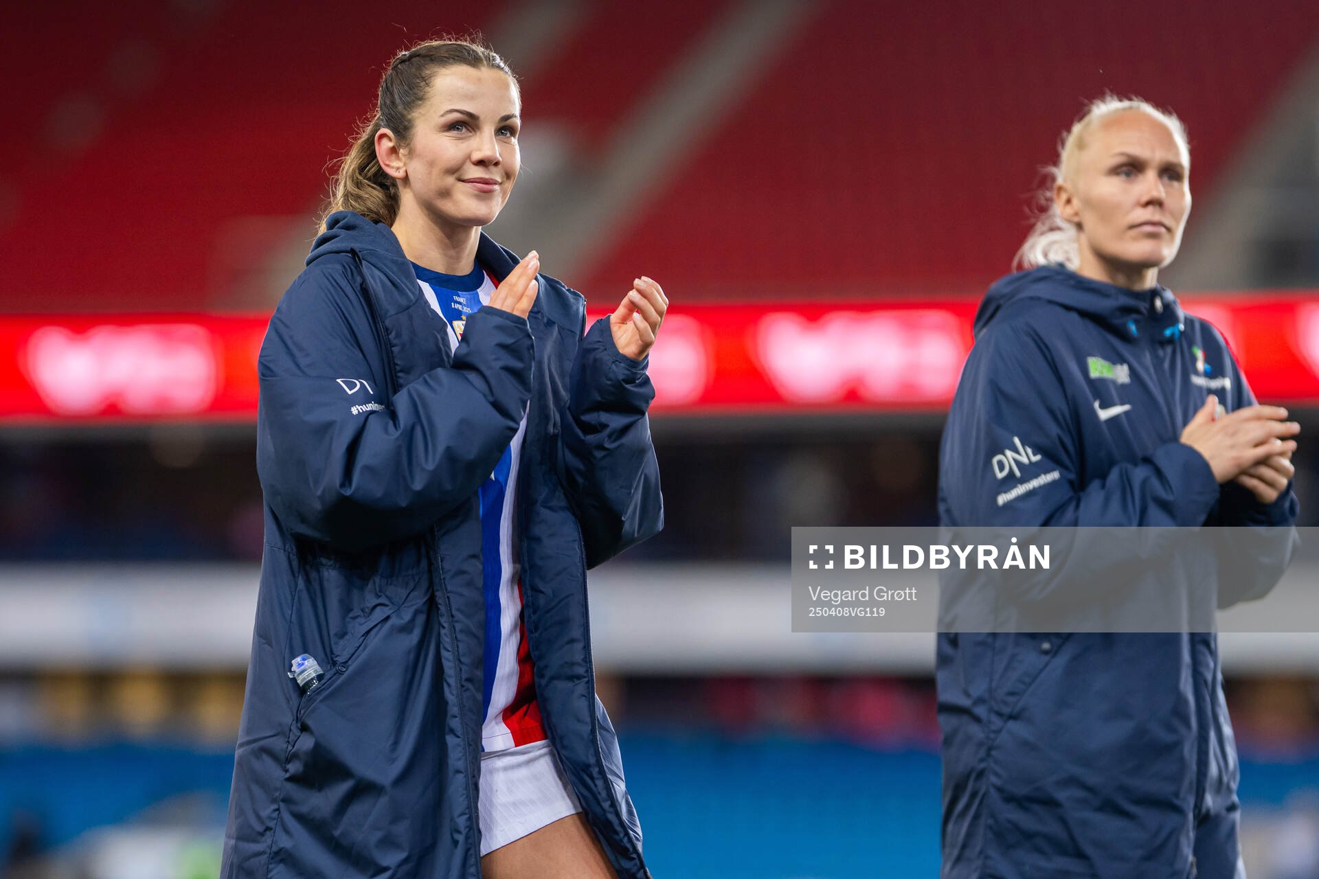Tuva Hansen and Maria Thorisdottir of Norway