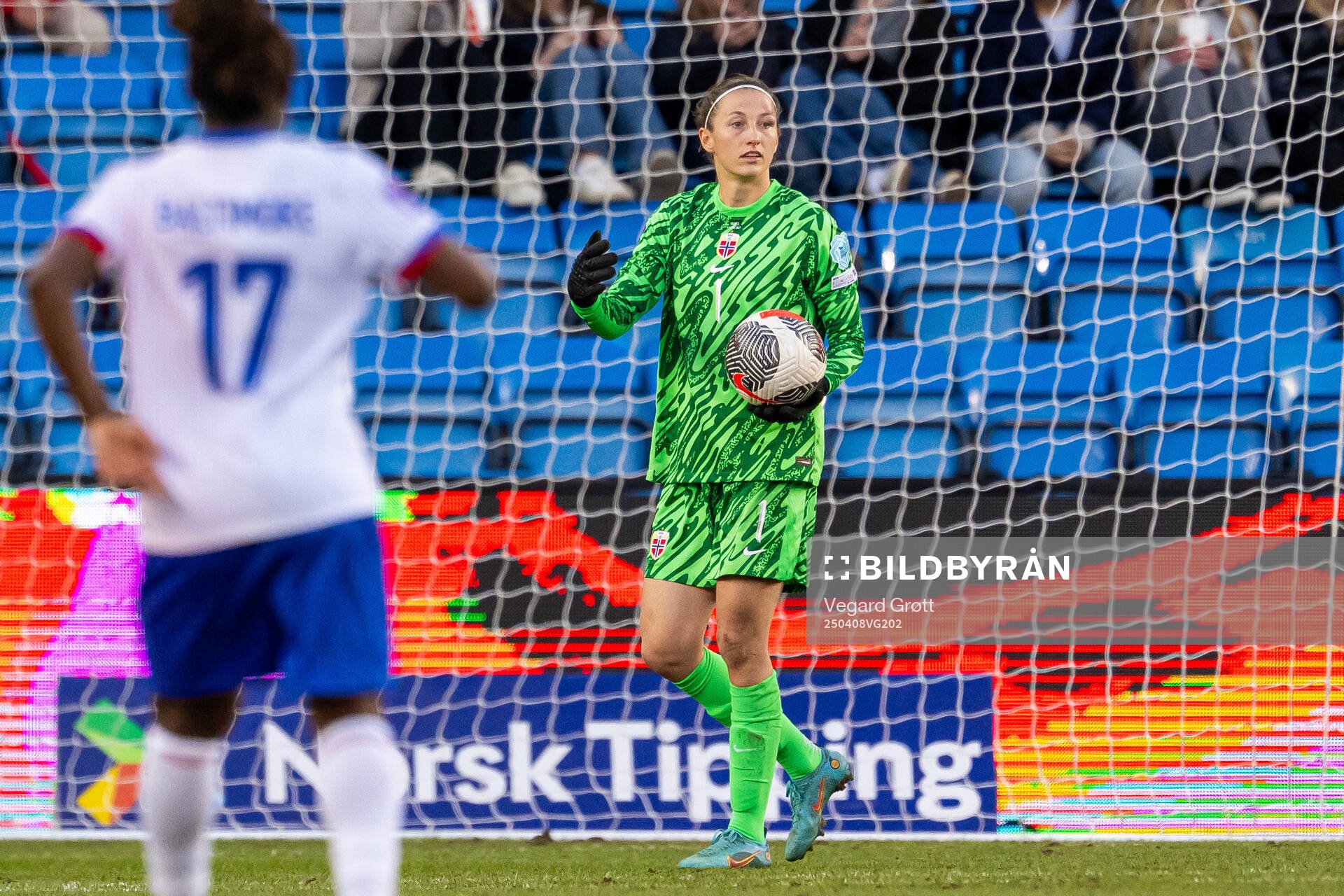 Goalkeeper Cecilie Fiskerstrand of Norway