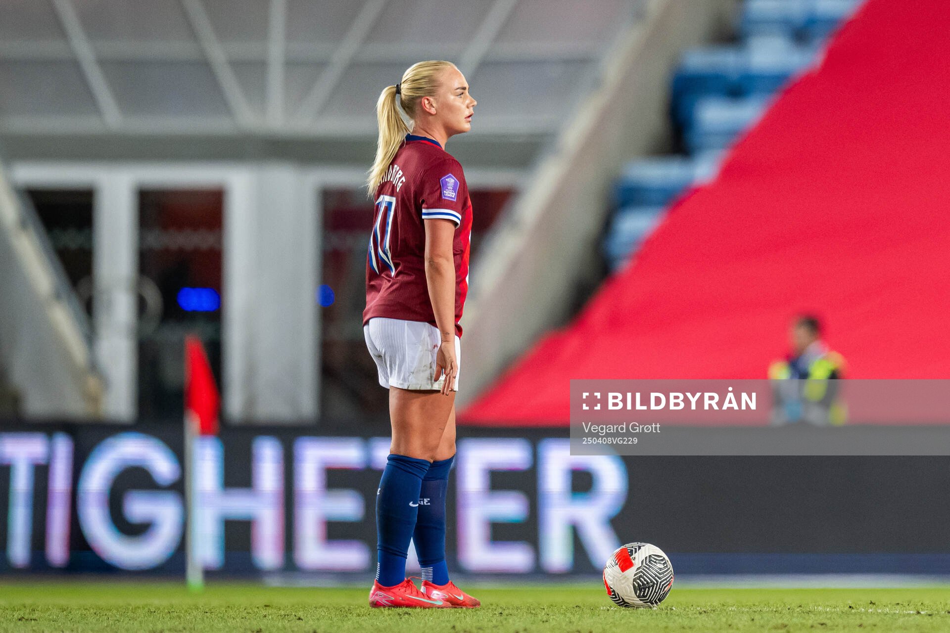 Cathinka Tandberg of Norway looks dejected
