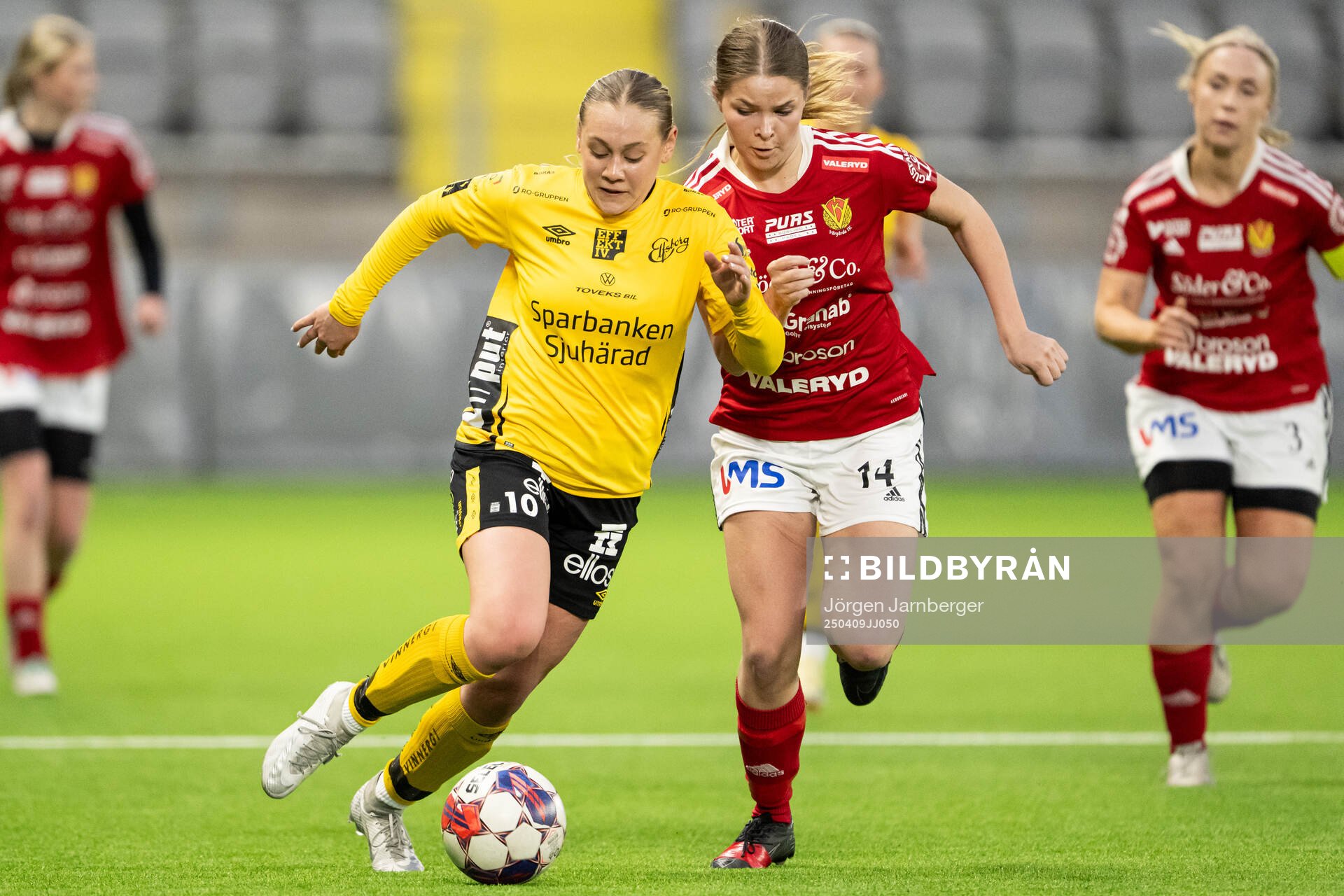 Elfsborgs Ida Swärd och Vårgårdas Michelle Thomsén